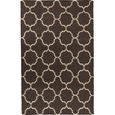 Duda Geometric Wool Hand Woven Area Rug