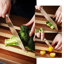 Ensemble de couteaux de cuisine 3 pièces Hecef, lame de couteau en acier inoxydable à haute teneur en carbone avec bourre, boîte-cadeau (ensemble de 3)