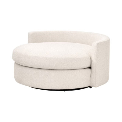 Fauteuil pivotant en tissu Lourne Grand