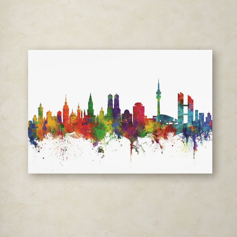 « munich germany horizon ii », impression sur toile, H 12 po x l 19 po x P 2 po