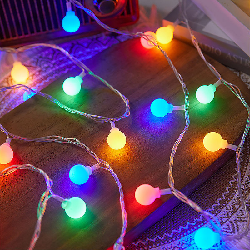 LED Solar Powered Cord String Light, 100 Lamps - 12 Metre Long