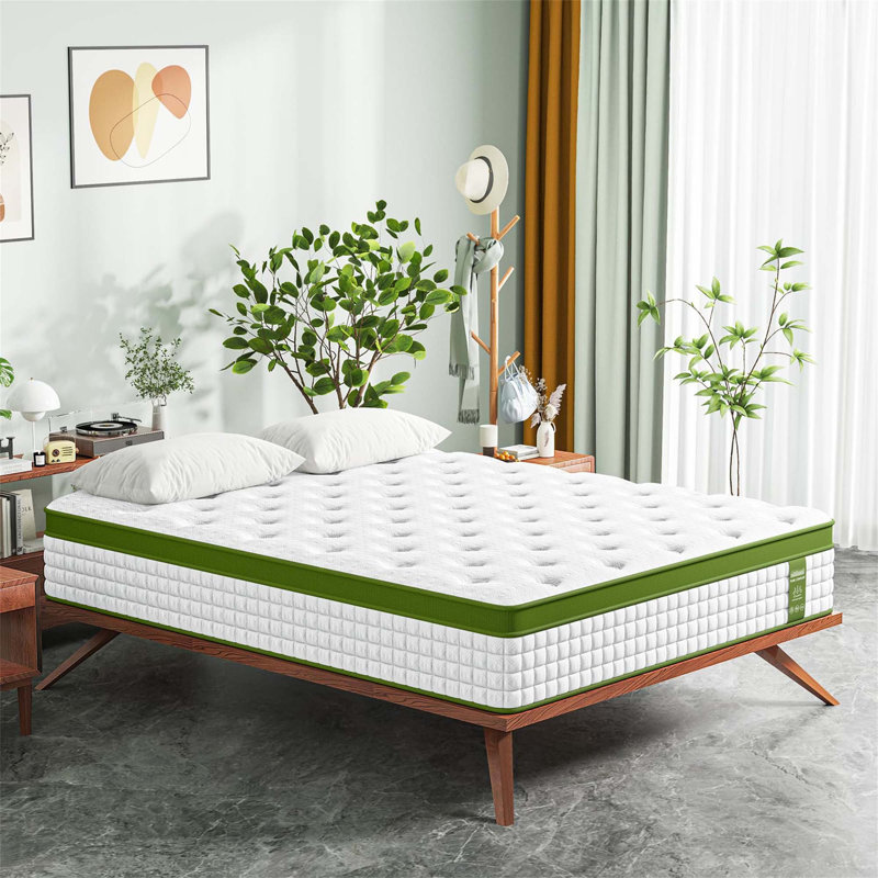 Premium Hybrid Mattress with Gel Foam and Pocket Springs for Optimal Sleep, 14", Queen