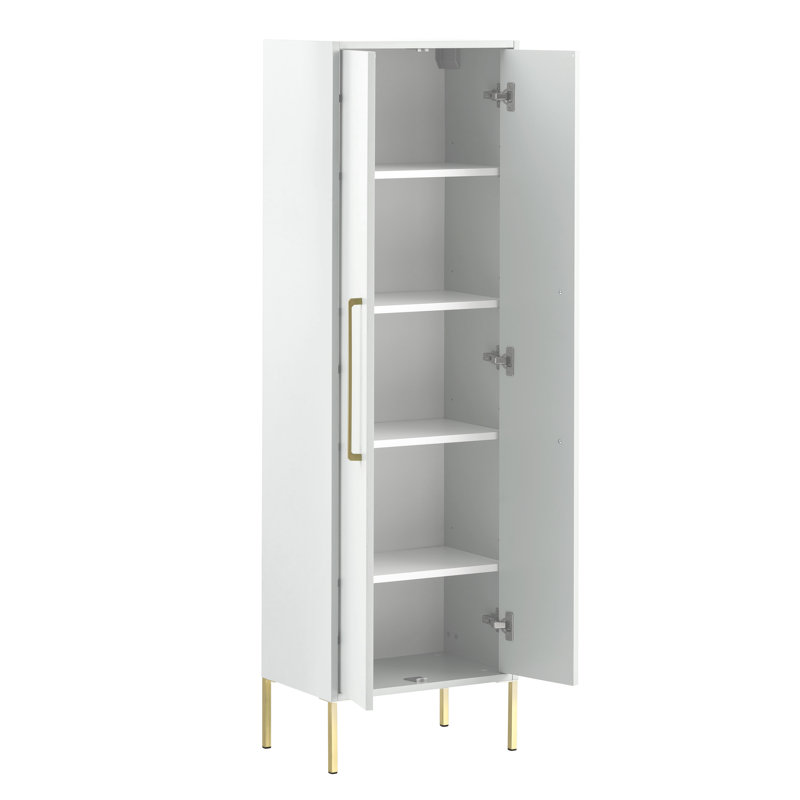 Sarah Linen Cabinet, White Matt