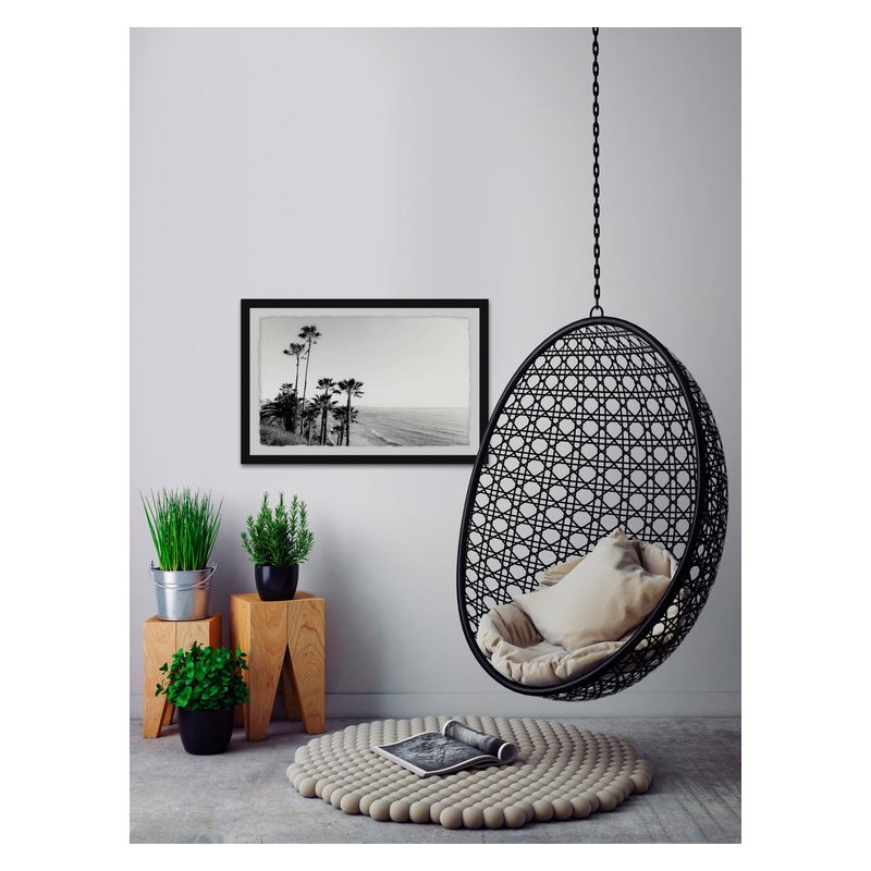 Hillside Blues II by Morgan Hartley - Single Picture Frame Print, 20cm H x 30cm W x 4cm D, Black Framed Paper