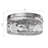 12''-3 Lights Brushed Sand Nickel Modern Metal And Glass Drum Dimmable Flush Mount Lighting For Bedroom-107080389