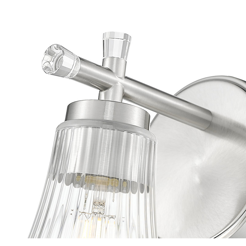 Maston Modern 1 Light Wall Sconce, Brushed Nickel