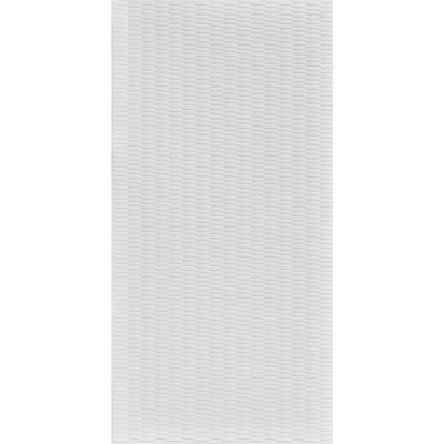 Interlink MirroFlex 4ft. x 8ft. PVC Glue up 3D Wall Panels - Gloss White (32 sq.ft./sheet)