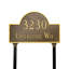 Plaque d'adresse sur 2 lignes pour pelouse-23376974