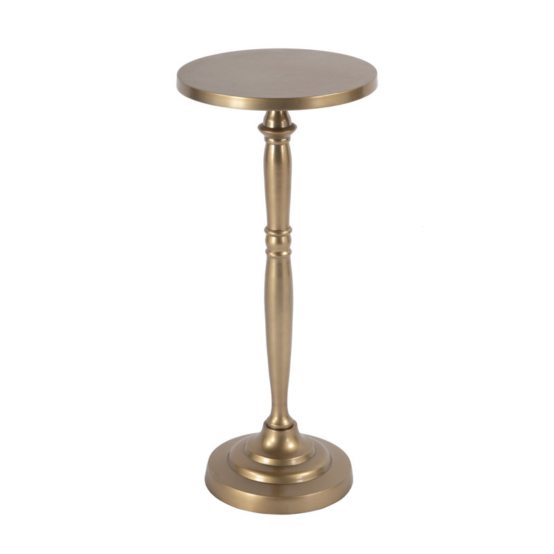 Langford Metal Side Table, Antique Gold