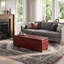 Banc rembourré avec rangement en mousse à haute densité de 48 po Avalon-1857676329