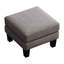 Grey Fabric Seating - Serve As Shoe Stool And Foot Relaxation Thick Cushioned Seat With Coil Spring Elastic Sponge Inside Upholstery Material Solid Wood Leg Stand Easy To Assemble Piece-117813113