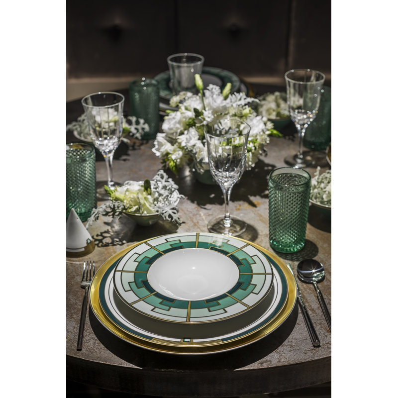 Assiette creuse émeraude