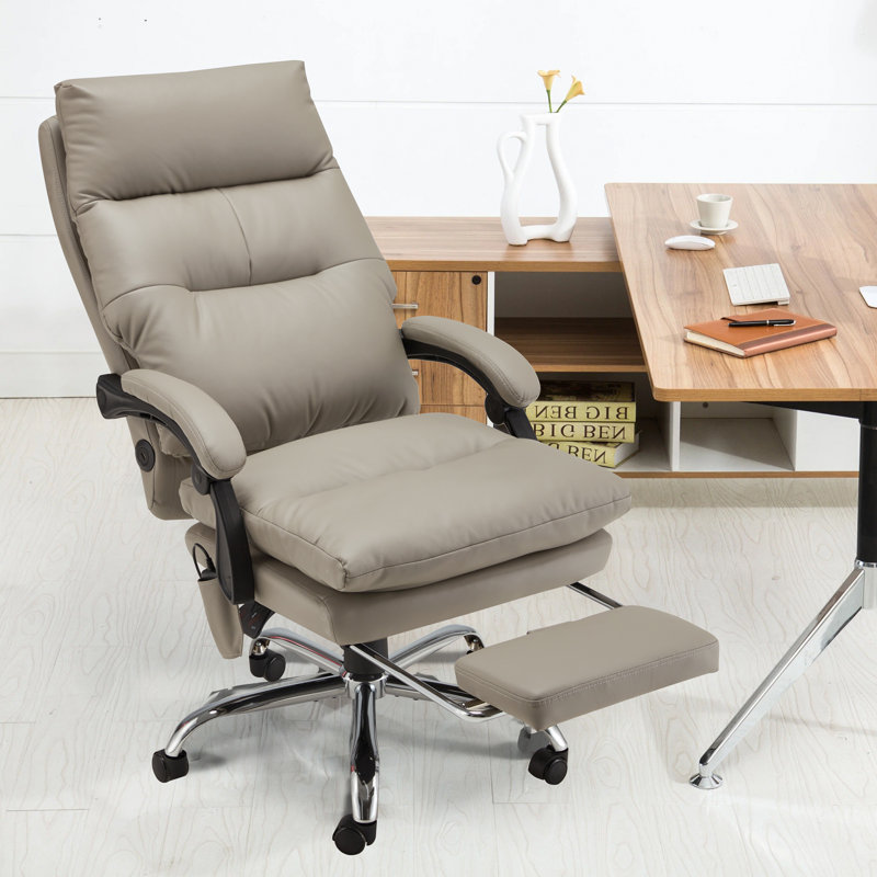 Megaan Executive Chair with Headrest, Gray