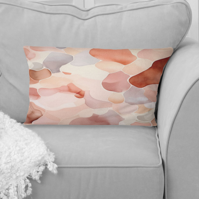 Coussin Nutshell Waves Abstract Watercolor IV - Abstract Shapes