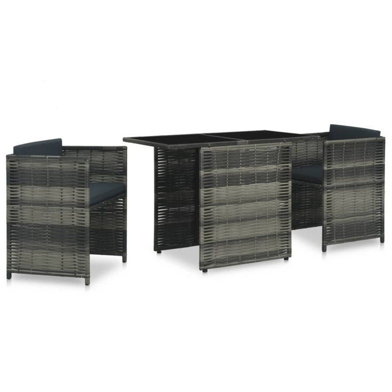 Reybold Rectangular 2 - Person Bistro Set with Cushions