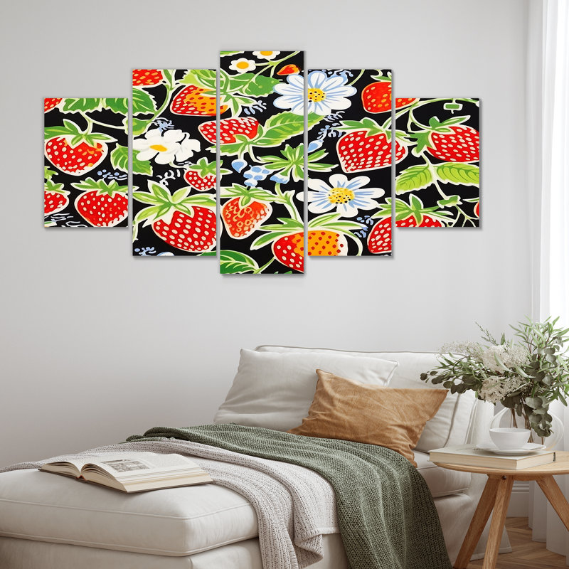 Alfreda - nourriture, décoration murale 5 pièces