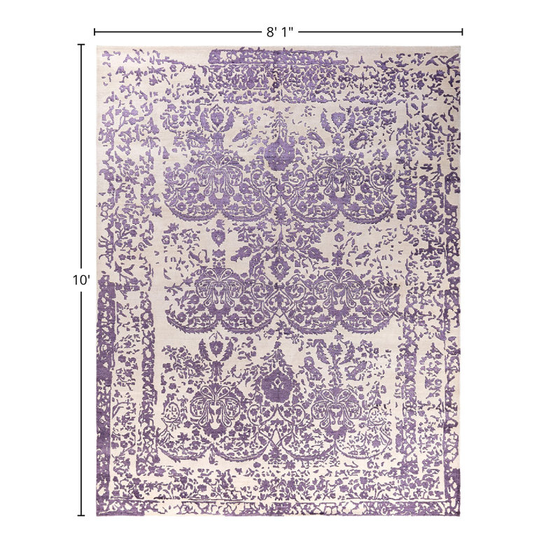 Overdyed One-of-a-Kind 8' 1" X 10' 0" Hand Knotted Area Rug
