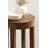 Avaria Modern Round Mango Wood Side Table-1261682150