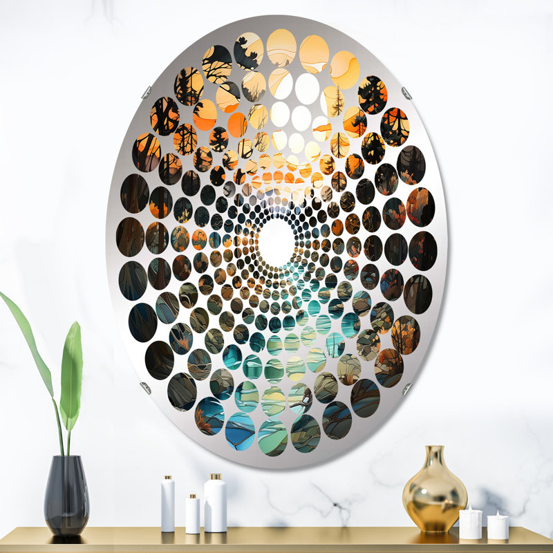 Miroir décoratif Radial Dot, 36 po x 24 po