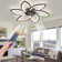 30.7In Ceiling Fan With Lights, Remote Control 3 Color Temperatures,6 Gear Wind Speed Fan Light