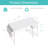 White Small Desk With Drawers - 40 Inch Computer Desk For Small Space Home Office, Modern Simple Study Writing Table PC Desks