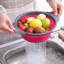 Ensemble de 3 passoires de cuisine pliables en silicone