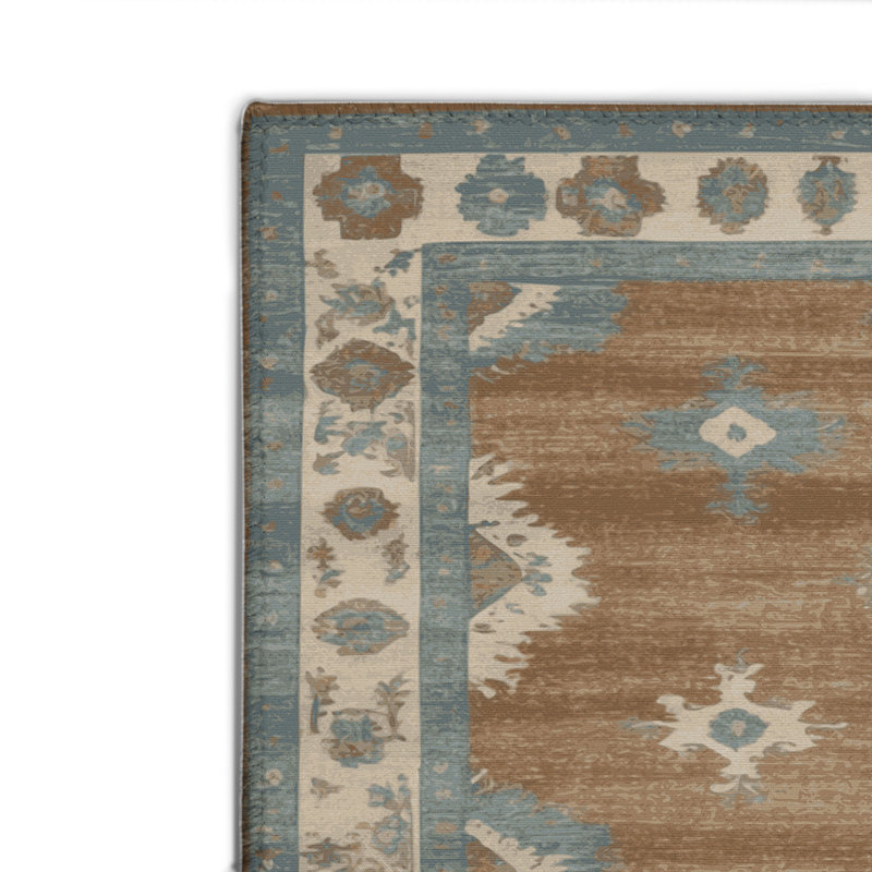 Overdyed Gray Indoor and Outdoor Area Rug, Rectangle 2' x 3'