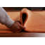 Tapis uni uni orange Gabbeh 9x12