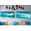 «Blue Ocean Waves on the Beach», ensemble de 2 reproductions d'art graphique sur toile