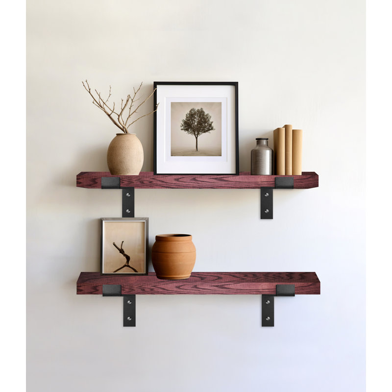 Teeanna 2 Piece Bracket Shelf, 1" H x 25" W x 6" D