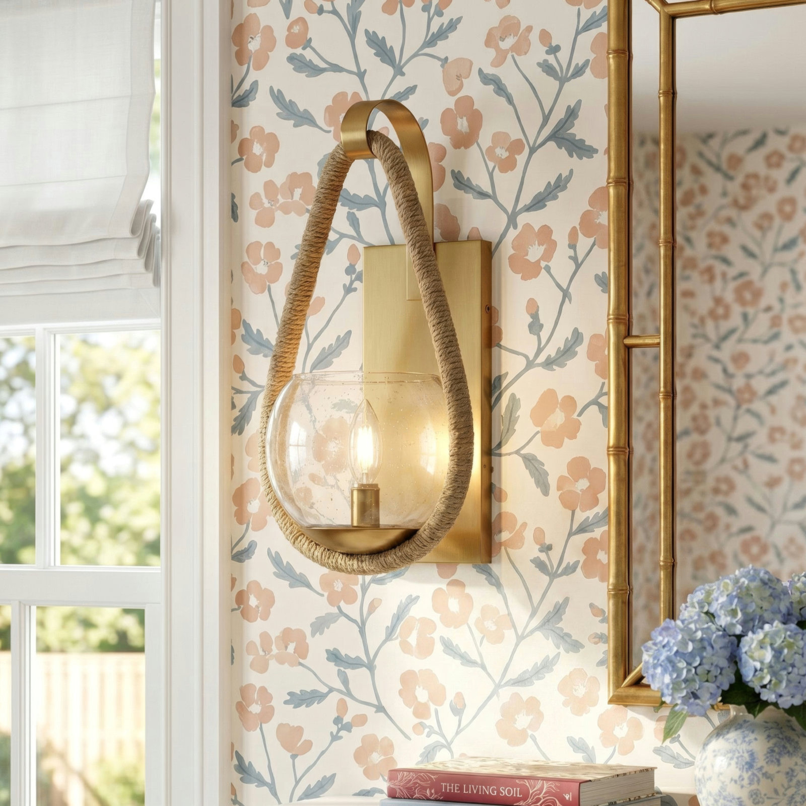 Jossa Single Light Glass Dimmable Wall Sconces