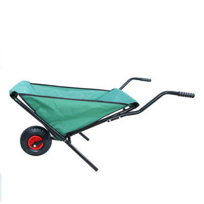 Chariot de jardin pliant et pliable pour jardin avec brouette pliante légère et pliable de 176 lb