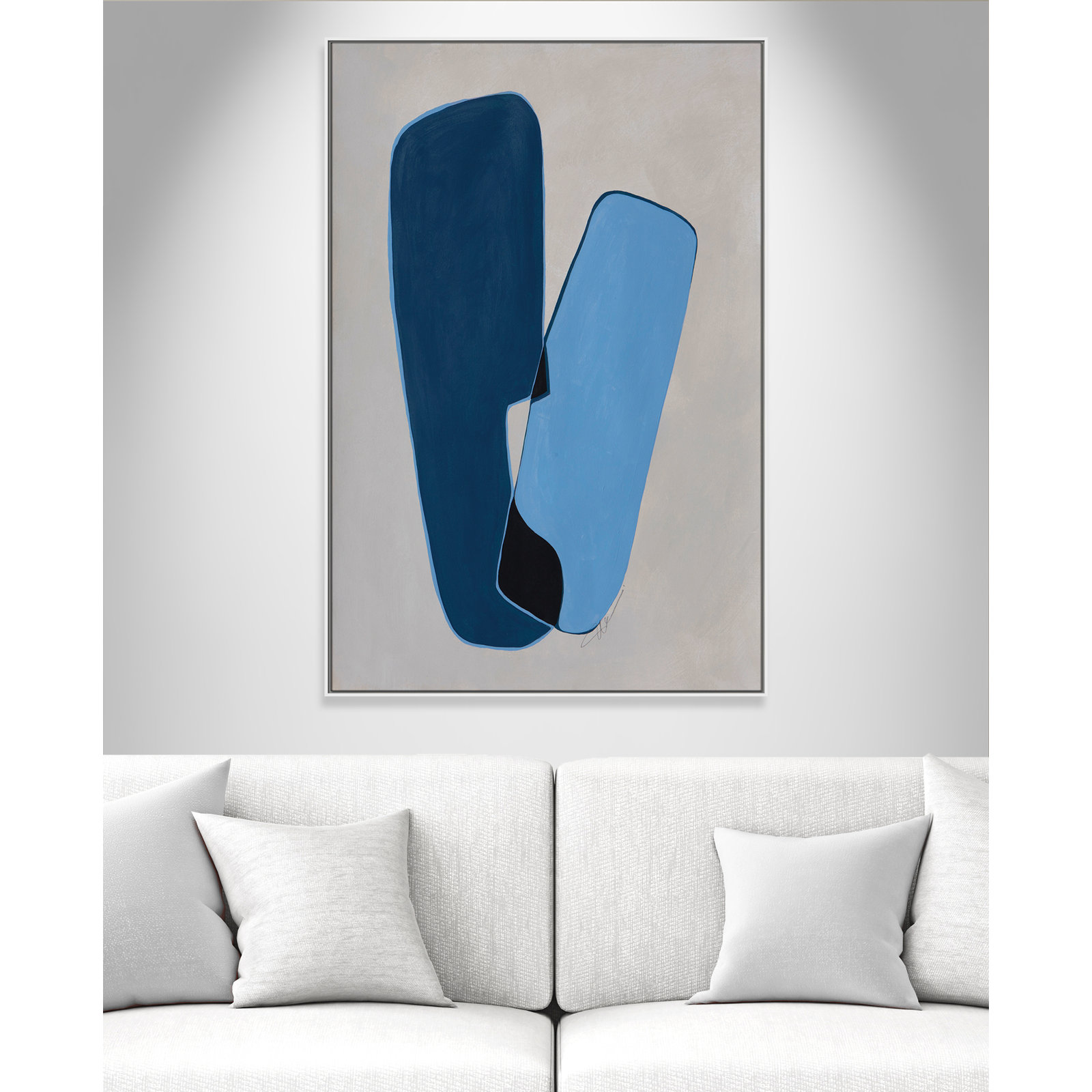 In Unity Collection "In Unity II" Print, 61.5" H x 41.5" W x 2" D, White Framed