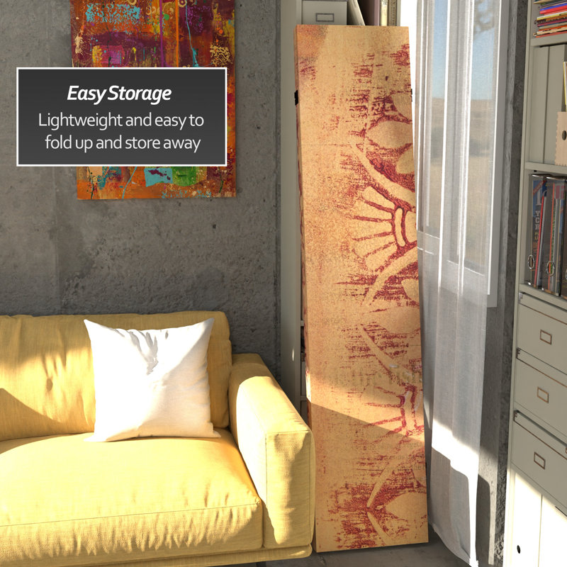 47.25'' 3 - Panel Folding Room Divider, Yesterday
