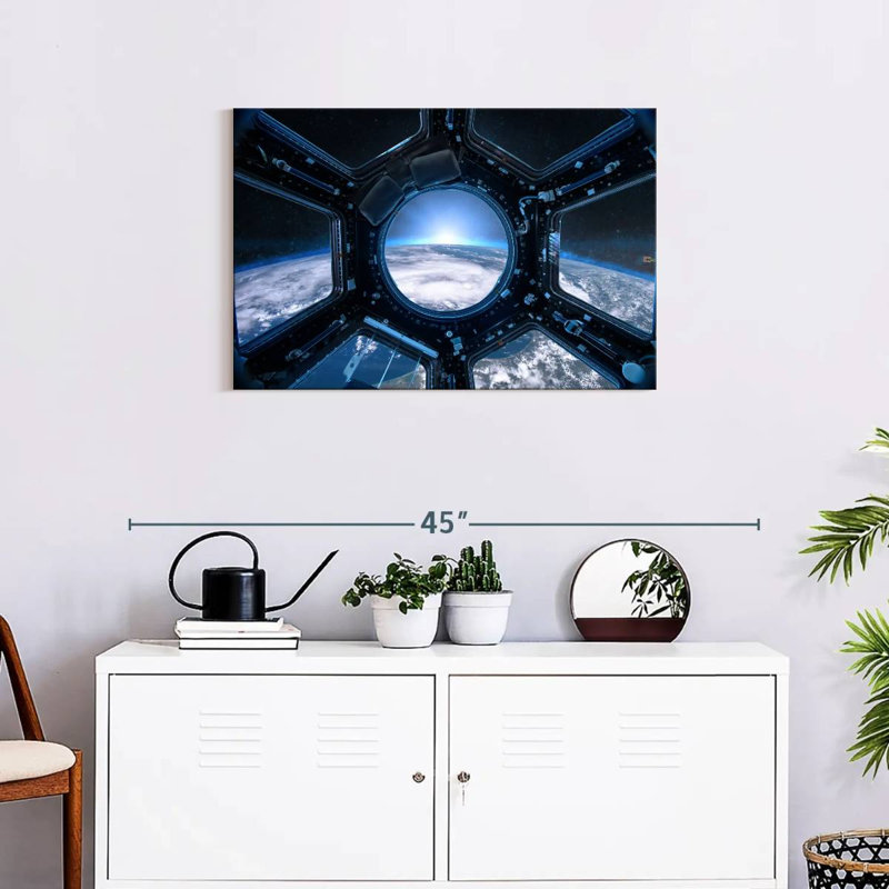 Oberle Earth From Space Station, 20" H x 30" W