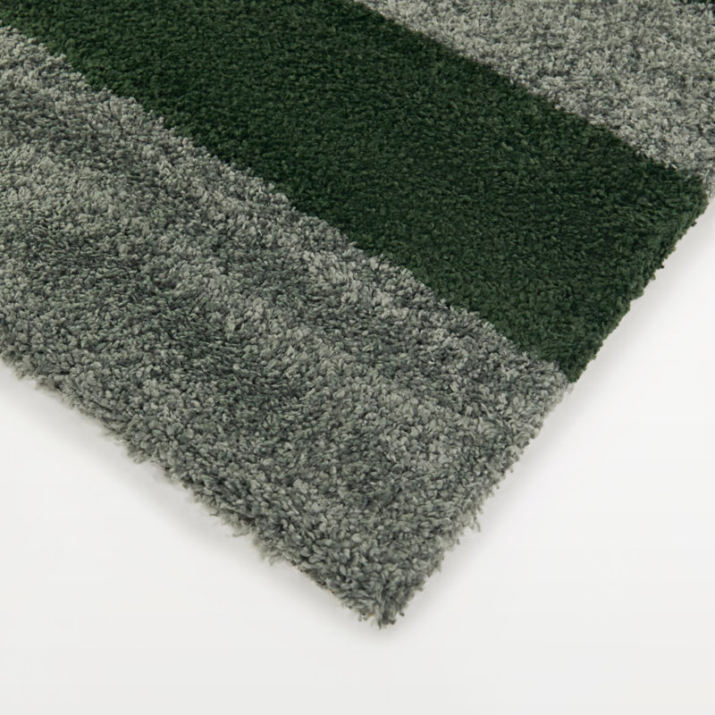 Tapis vert à poils longs Brodie, Rectangle 7 pi 10 po x 10 pi