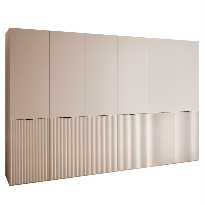 Manufactured Wood Wardrobe, Sandy Beige