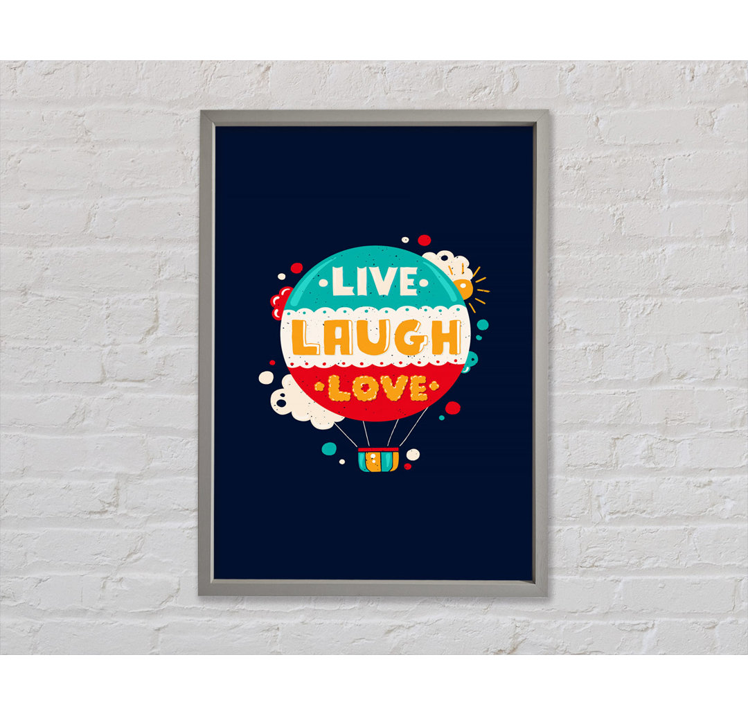 Live Laugh Love 4 - Einzelne Bilderrahmen Kunstdrucke auf Leinwand