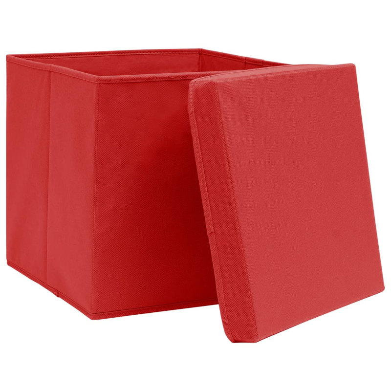Rebrilliant Fabric Decorative Bin, Red