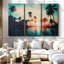 «Soft Sunset Over Palm Trees» sur-129367257