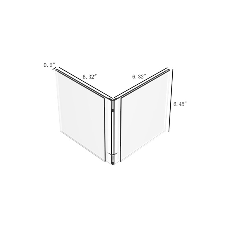 Cadre magnétique mat en plastique transparent Overlock 4 "x 6"