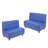 Kid Comfort Collective Modular Sofas, 2-Pack - Blue-124164507