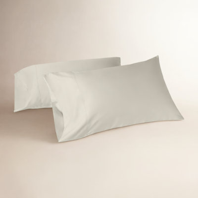 Organic Relaxed 100% Cotton Sateen Pillowcase - Set of 2