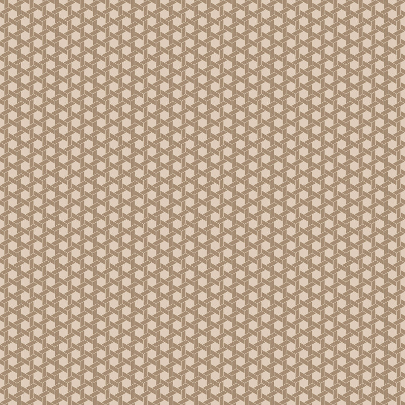 Into The Wild Collection Metallic Geometric Hex 33' L x 21" W Wallpaper Roll, Beige