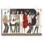 Art mural en verre épique «The Band Neutral» par Michael Mullan, 24 po x 16 po-950872511