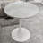 Marble-Top Round Side Table With Tapered Pedestal Base, Modern Minimalist Design For Living Room And Small Spaces-1872171245-1872171247