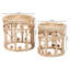 Akiria Drum Side Table Set