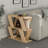 Modern Side Table, 23.6 x 22.4 x 15.8 inches | 100% Melamine Coated Particle Board, Thickness: 0.7 inches | Stylish & Functional Design for Living Room & Bedroom, Perfect for Small Spaces-1398207712