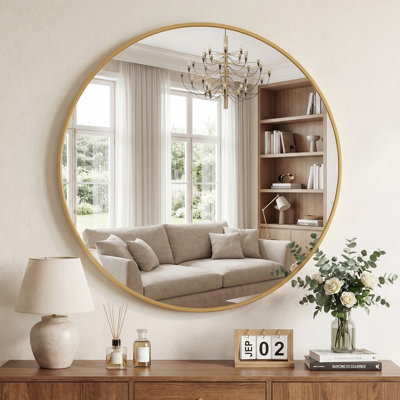 Metal Round Wall Mirror