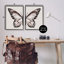Ailes de papillon symétriques en sourdine par House Fenway - 2 pièces, impression-1813430544-1813430545